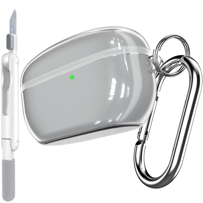 RFUNGUANGO Sony WF-1000XM5 対応保護ケース キーチェーン/クリーニングツール付き ソフトTPU透明保護ケース (Sony WF1000XM5 完全ワイヤレスイヤホン用)