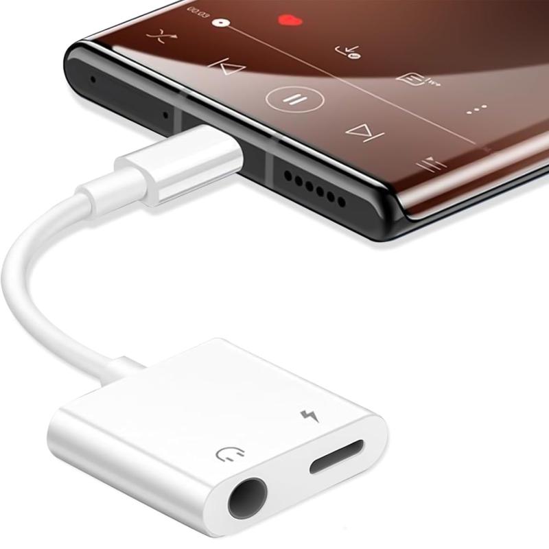 2in1変換イヤホンジャック 急速充電同時通話可能音楽調節 搭載16bit/48KHz Hi-Fi音質 イヤホン充電 リモコン通話 Android/iPad/iPadPro /iphone15/16シリーズ windowsなど機器に適用