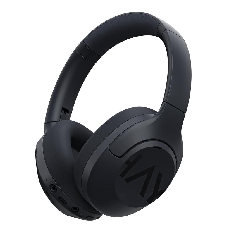 Haylou ワイヤレスノイズキャンセリングヘッドホン S30 [最大-43dB 強力ノイキャン Bluetooth 5.4 ハイレゾ 最大 80時間再生 マイク付 2台同時接続マルチポイント タッチで会話モード 外音取り込み