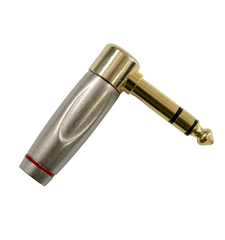 マクサー電機 ハイグレード オーディオ用 L型変換プラグ 6.3mm 標準プラグ から 3.5mm ミニジャック アンプ背面等の狭小箇所への取り付けに SE-L6335SBK