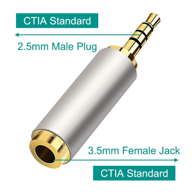 2.5mm 3.5mm イヤホンジャック変換