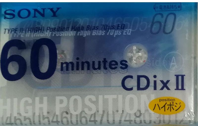 SONY カセットテープ 60分 CDix II ハイポジ クリーニング機能付 C-60CDX2F