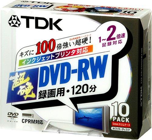 TDK 超硬DVD-RW録画用 1-2倍速対応ホワ�