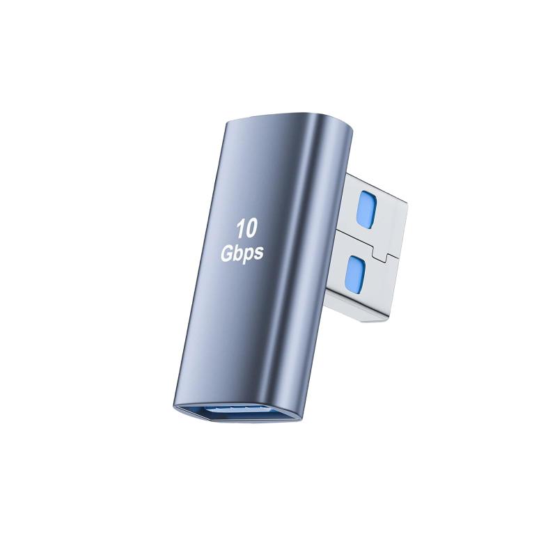 Rakuten - YITONGXXSUN USB L字 アダプタ USB 3.2 Gen2 Type A オスメス変換 10Gbps 高速転送 90度直角 軽量設計 PC/HDD/キーボード互換