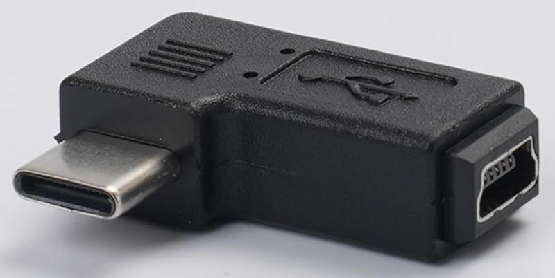 USB Type-Cオス 変換 MiniUSBメス アダプター USB2.0