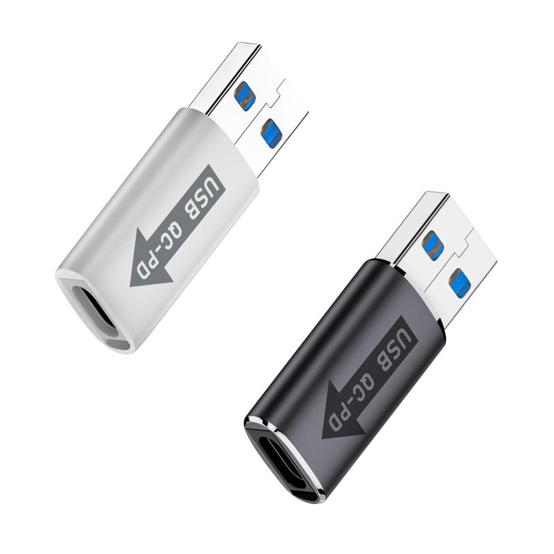 Poyiccot USB A to USB C 変換アダプタ 10Gbps、QC to PC アダプタ