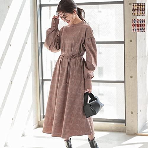 [神戸レタス] ボリュームスリーブAラインワンピース [E2949]