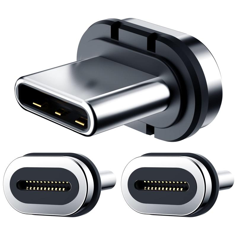 FUJITSU - 24ピン 磁気 USB C コネクタ チップ ヘッド (3個パック)、ほとんどのタイプC電話ケーブル アダプター パッド タブレット デバイスに対応