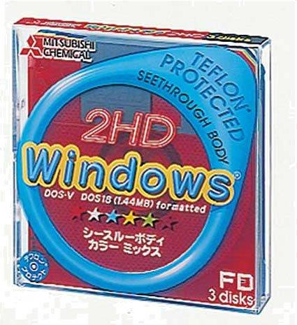 樂天商城 - 三菱化学 2HDV3SM(3.5インチ1.44MBフォーマット済FD:3枚)