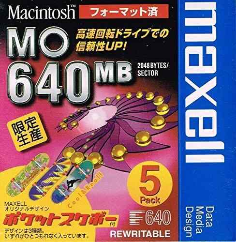 マクセル 3.5インチ MOディスク 640MB 5枚パック Machintoshフォーマット済み MA-M640 MAC B5P