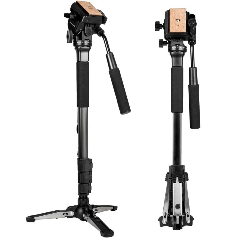 'Koolehaoda 65'' Extendable Camera Monopod Aluminum Alloy with Tripod Support Base'