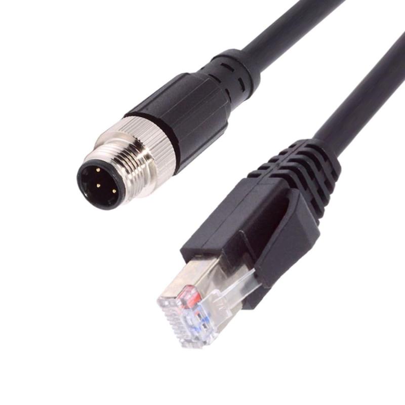 chenyang RJ45 Waterproof Cable,CAT6 RJ45 Male to Female LAN Ethernet Network Extension Waterproof Dustproof Cable for Latch Loc