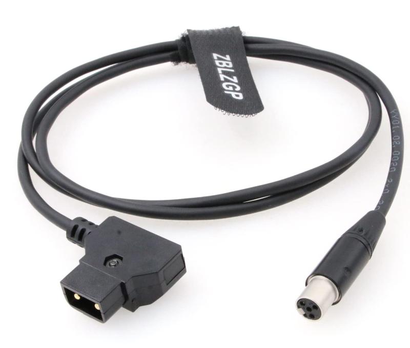 ZBLZGP D-tap to Mini 4ピン XLR メス 電源ケーブル TVLogicモニター用 39インチ