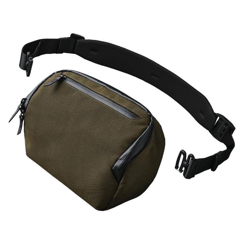 [ALPAKA] Vertex Pouch ショルダーバッグ スリングバッグ テックケース 整理用バッグ 手持ちバッグ iPad mini、他のデバイスや小物を収納可能 取り外し可能のストラップ 耐候性素材 ビジネスマン