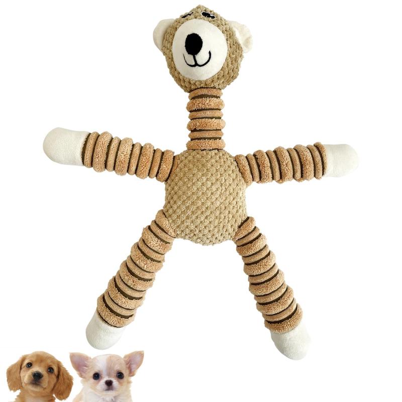 FOily TOily 犬 おもちゃ 噛む 玩具 頑丈 犬用 ぬいぐるみ 音が鳴る 歯磨き 引っ張り 小型中型犬 プレゼント ギフト