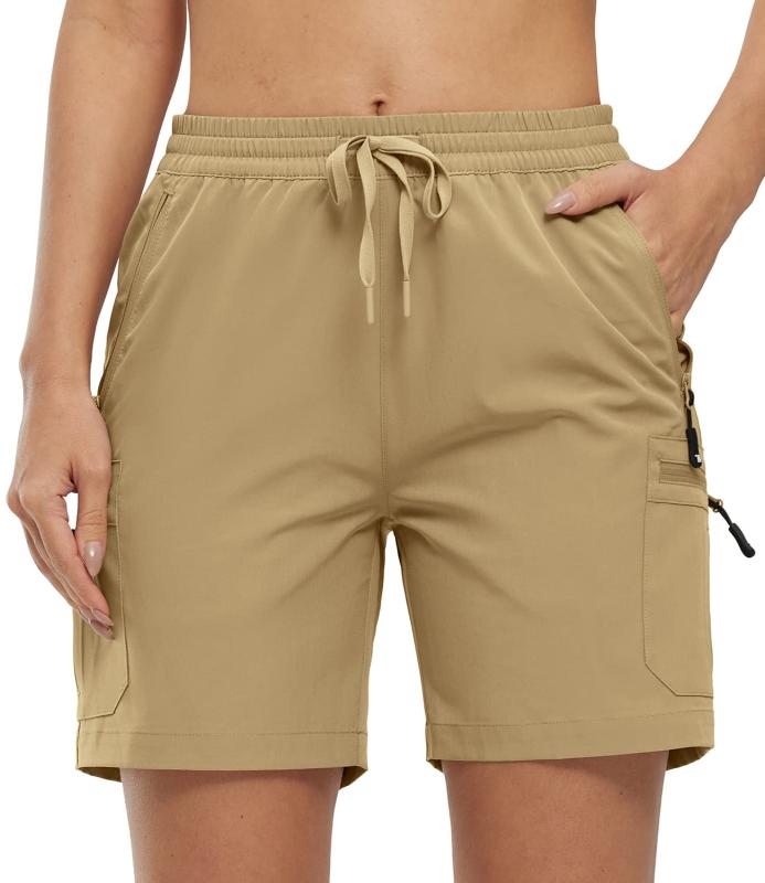 ハーフパンツ レディース 登山ウェア カーゴ ショートパンツ 速乾 短パン アウトドアウェア 撥水 トレッキング 半ズボン カジュアル 夏用