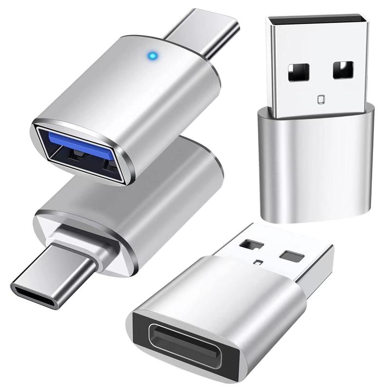 USB Type c 変換アダプタType C to USB 変換アダプタ 2個 USB CメスからUSBオス変換アダプター 2個 USB 3.0 /2.0ポート スマホ USB 変換アダプタ USBハブ MacBook/iMac/Surface Pro