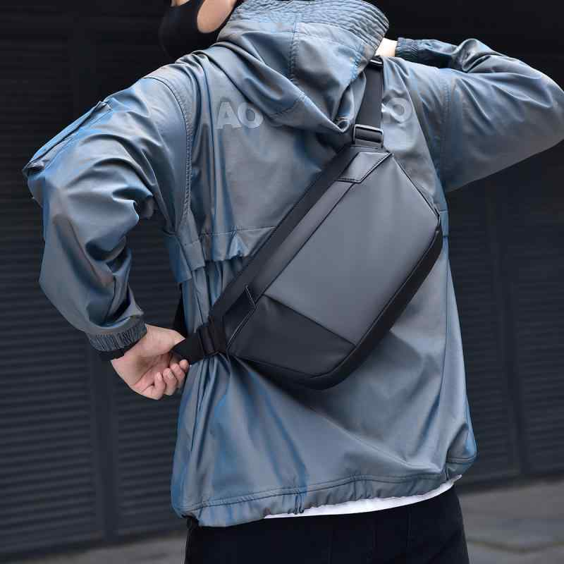 乐天商城 - 胸バッグ メンズ 斜め掛けバッグ ボディバッグ ワンショルダーバッグ 肩掛けカバン 鞄 通勤用 普段使い 通学用 旅行用 アウトドア 防水 超軽量 透気 耐摩耗性 防犯 減圧 撥水 牛津布 オックスフォード ナイロン ポリエステル 無地 シンプル 切り替
