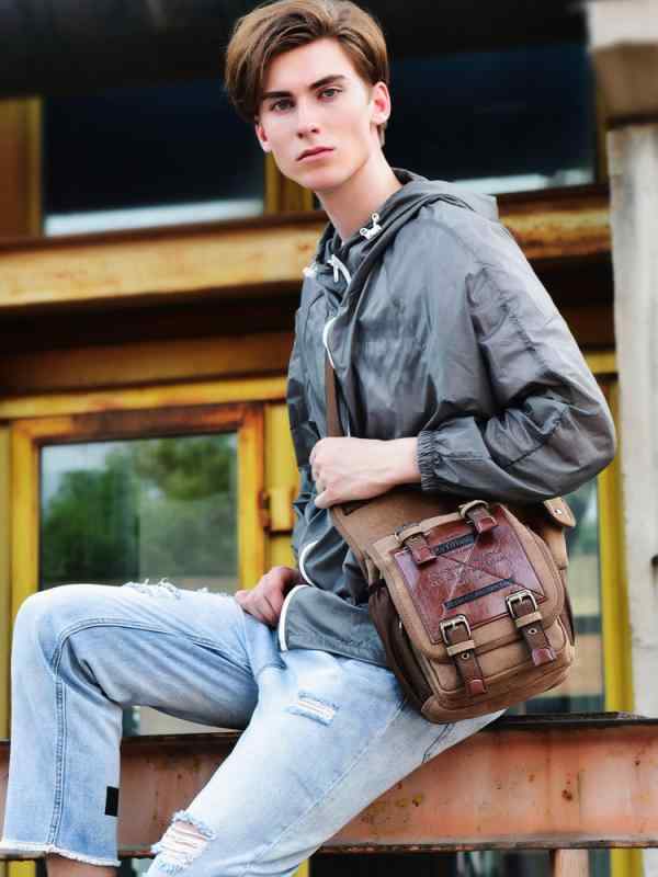Shoulder Bags - ショルダーバッグ メンズ 斜めがけ カバン 鞄 帆布 メッセンジャーバッグ 肩掛けバッグ 斜めがけバッグ ボディバッグ ワークバッグ 旅行 通学 通勤 カジュアル 撥水 多収納 多機能 大容量 軽量 無地 ブラック 炭黒 カーキ グリーン