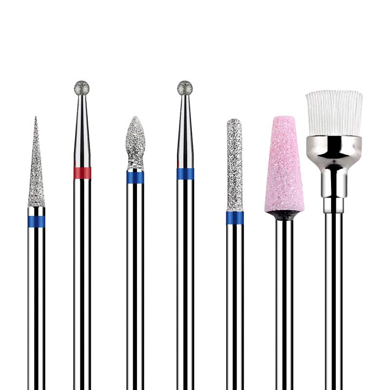 GreenLife 10pcs Nail Drill Bits Kit Diamond Set A Diamond Cuticle Nail Drill Bits Set, Professional E-files Nail Bit for Acryli