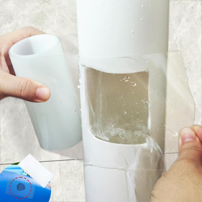 補修テープ 防水テープ テント補修テープ ビニールプール補修 水漏れ補修テープ 配管補修テープ 日よけたな修理用シール 透明 高い粘着力 多用途 自由にカット 穴修理 漏れ防止 プール補