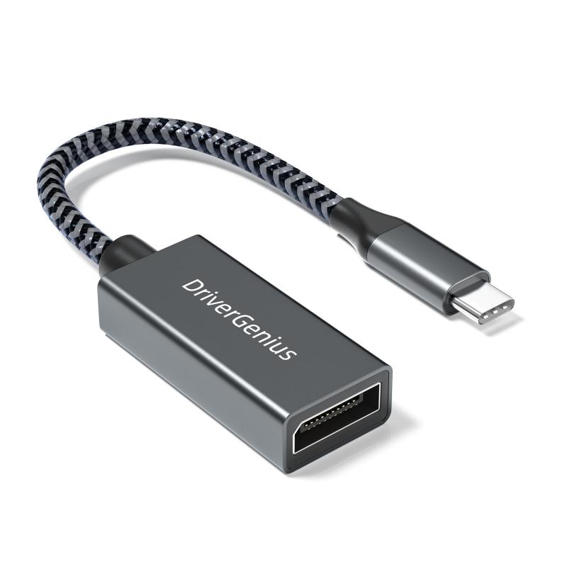 DriverGenius ApeX Proシリーズ USB-C to 8k/60Hz DisplayPort Adapter