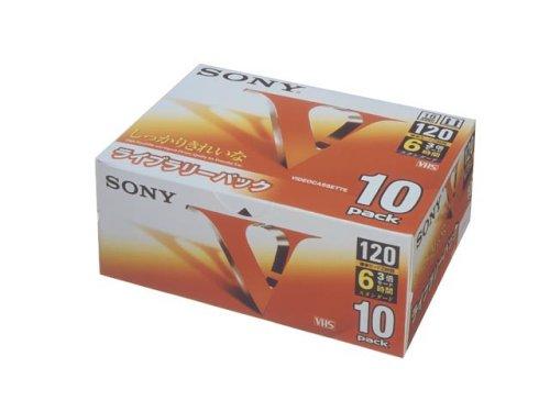 SONY 録画用VHSビデオカセットテープ 120分 10巻 スタンダード 10T120VL高認知度の赤をベースにパールをあしらったパッケージダブルフェイスPPケースを採用フルカラー印刷仕様のラベルシールを採用