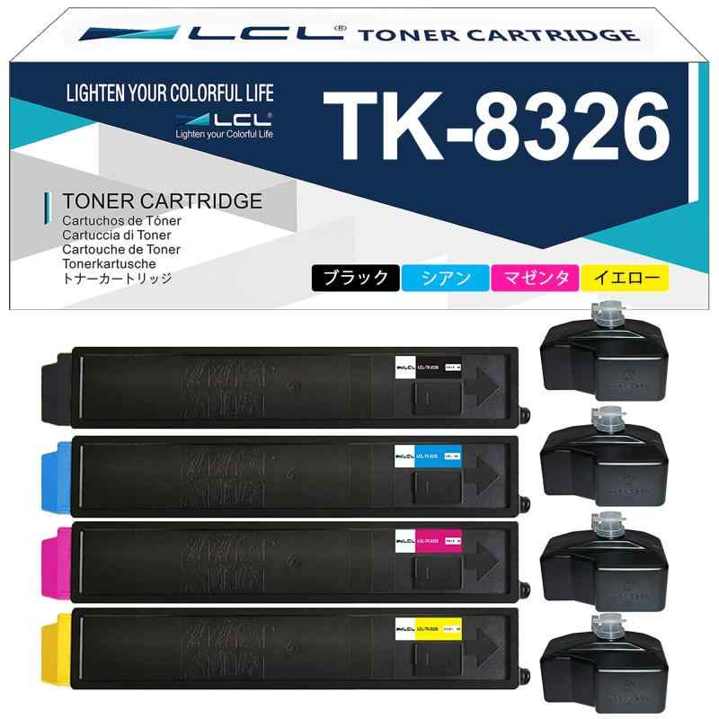 Cases - LCL Kyocera用 京セラ用 TK8326 TK-8326 TK8326K TK-8326K TK8326C TK-8326C TK8326M TK-8326M TK8326Y TK-8326Y (4色セット ブラック シアン マゼンタ イエロー)