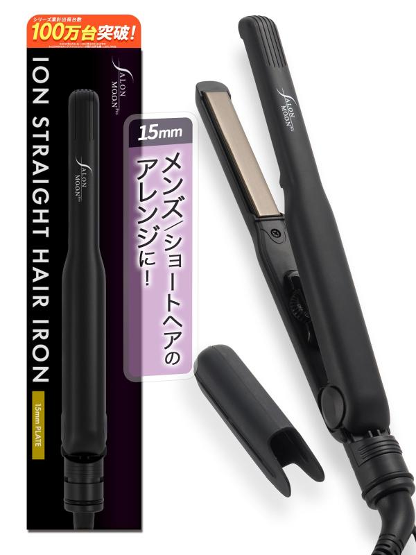 SALONMOON（ サロンムーン ）チタニウムプレート ストレート ヘアアイロン 24mm プレート ブラック（SLM004)