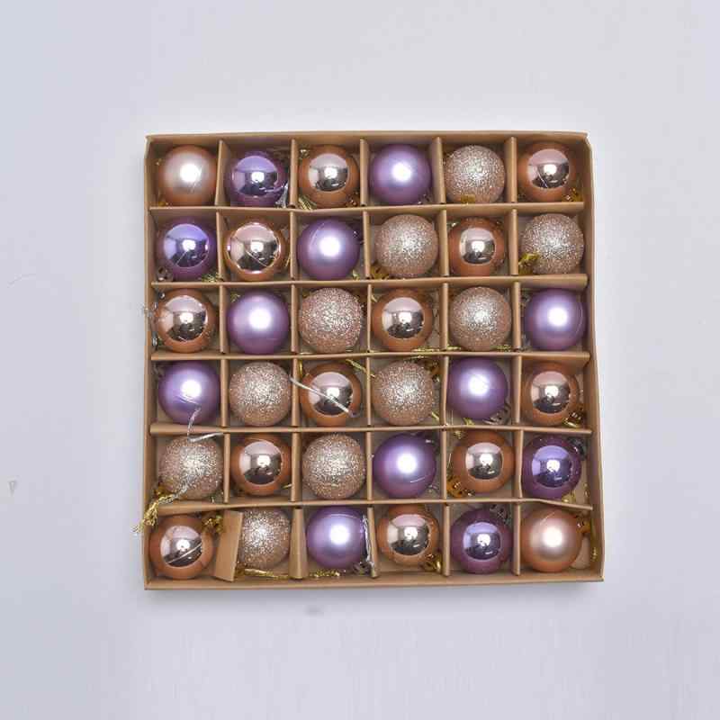 クリスマスツリー オーナメント カラフルボール 3cm 36個セット