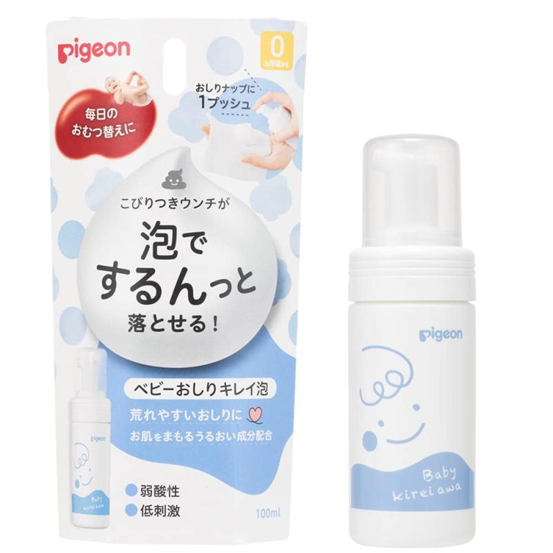 ピジョン 弱酸性 低刺激 ベビーおしりキレイ泡