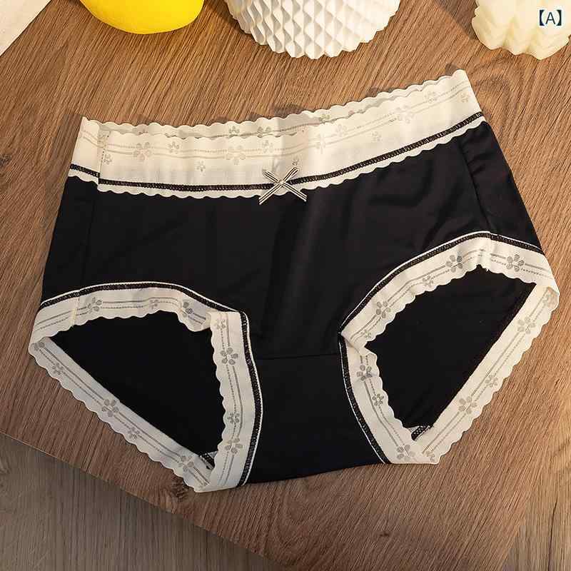 Under Armour - レディース 下着 無痕 インナー 接触冷感 抗菌 透気性 収腹 中腰 少女 ピンク 緑 黒 切り替え 蝶結び グラフェン 三角パンツ ニット生地 ナイロン ビスコース 花柄 モダンカラー 四季対応 軽量 柔らか素材 快適 吸湿速乾 ハイウエスト ビッグシ
