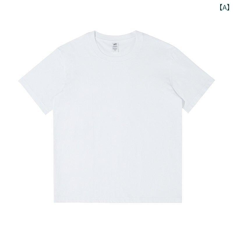 乐天商城 - メンズ Tシャツ 短袖 丸首 綿100 230g ゆったり 無地 夏 カジュアル 白色 黒 グレー 緑 紺 赤 ピンク 紫 アイボリー ミント ライトブルー ライトグレー ライトピンク ライトグリーン ベージュ ライトパープル