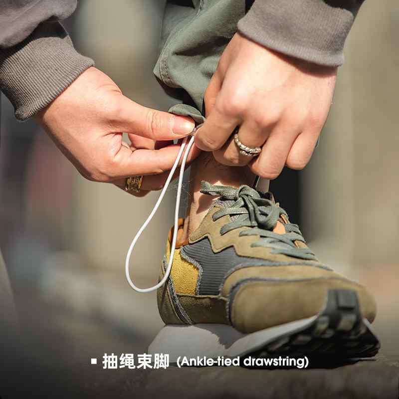 Rakuten - メンズ 長ズボン ワイドパンツ 直筒 ミリタリースタイル アメリカンカジュアル 綿 素材 中腰 微弾力 春 グリーン 灰緑 青年向け 普段使い 通勤 軽量 伸縮性 洗い加工