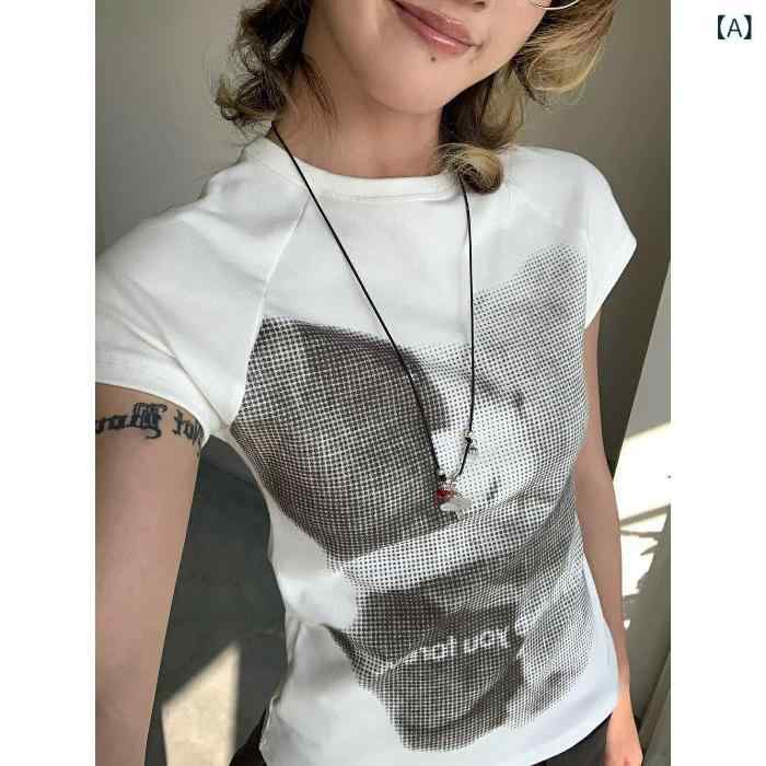 Tシャツ レディース 短袖 修身 かわいい小熊プリント 春夏 日韓カジ...(4.0)