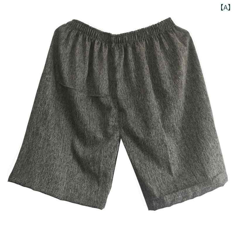 乐天商城 - メンズ 浴衣パンツ 桑拿 足湯 入浴 按摩 開衩 汗蒸し ショートパンツ 綿混紡 腈纶 赤 灰 緑 春 メンズレディース 軽量 快適 吸水 通気性 室内用 リラックス 日常使い