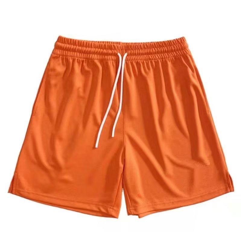ショートパンツ メンズ スポーツウェア 短パン 接触冷感 速干 3分丈 バスケットボール トレーニング フィットネス 部屋着 カジュアル スリット入り 薄手 オールシーズン・素材: ポリエチレン繊維（乙綸）、ポリエステル繊維（テトロン）80%・パンツ丈: ショートパンツ・フィット感: 直筒型・伸縮性: 中弾力・スタイル: ユニセックス・カラー展開: オレンジ、ブラウン、ホワイト、ネイビー、ブラック、イエロー、ワインレッド、グリーン、ライトグレー、ライトブルー、ダークブルー、蛍光グリーン、パープル・サイズ展開: S、M、L、XL、2XL、3XL