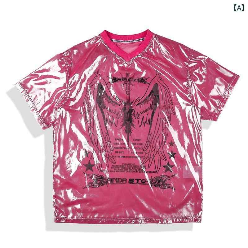 樂天商城 - 子供 ダンス衣装 ストリートダンス ジャズダンス ヒップホップ 男女兼用 短袖 Tシャツ セット 玫粉 銀色 白 黒 涤纶 聚酯纤维 春季 嘻哈 スタイル 120cm 130cm 140cm 150cm 160cm 170cm 中大童 8歳以上 演出服