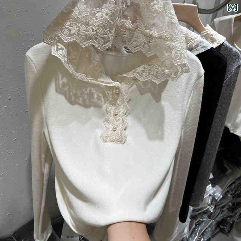 Other - レディース 長袖 ニット トップス コットン 混 ポリエステル 素材 修身 シルエット セットイン スリーブ プルオーバー スタイル フード 付き コットン 混 ポリエステル 生地 レイヤード インナー 気質 通勤 風 気質 優雅 スタイル 杏 黒 灰