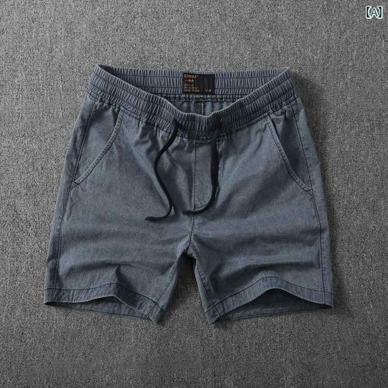 メンズ ハーフパンツ 迷彩柄 コットン素材 夏用 ゆったりシルエット シンプルスタイル ブルー ブラック ミリタリーグリーン 軽量 通気性 普段使い アクティブウェア