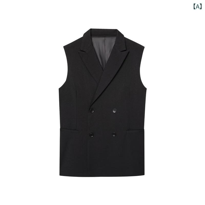 Rakuten - レディース トップス 背心 無袖 トップス セット パンツ ロングパンツ プリーツ ワイドレッグパンツ 混紡 ポリエステル 涤纶 気質 通勤 スタイル 気質 優雅 スタイル ヨーロッパ アメリカン スタイル 2025 夏 季節 セットアップ 上下セット