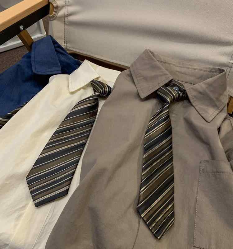 樂天商城 - メンズ シャツ トップス ヴィンテージ風 日系 シティボーイ 工装 短袖 シャツ オーバーサイズ 五分袖 DK制服 ブラウン 杏色 ネイビー 薄手 ポリエステル ポリエステル繊維 開襟 ポケット ゆったり 日常 夏季 夏