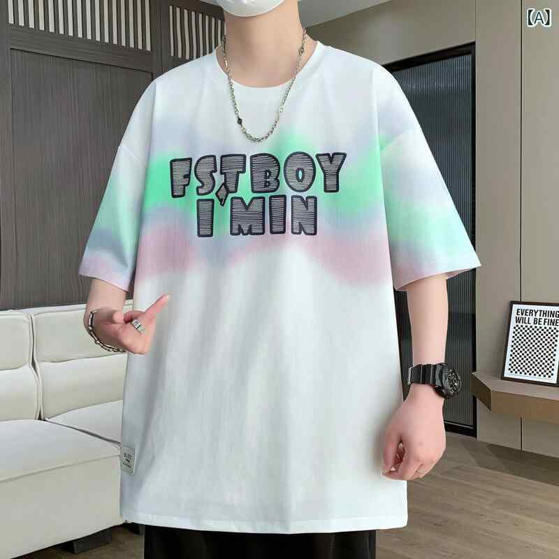 ・カテゴリ: Tシャツ・スタイル: カジュアル・主な素材: 綿71-80%・柄: 字母・版型: ワイド・袖丈: 短袖・ネックライン: ラウンドネック・袖型: ノーマル・カラー展開: 白色、黒色・サイズ展開: M、L、XL、2XL、3XL・重量: 180-250g・機能: 通気性