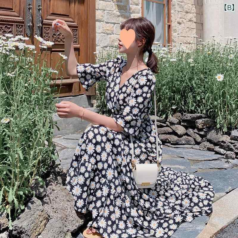 ワンピース 女性用 夏 春夏 碎花 雪纺 素材...の紹介画像3