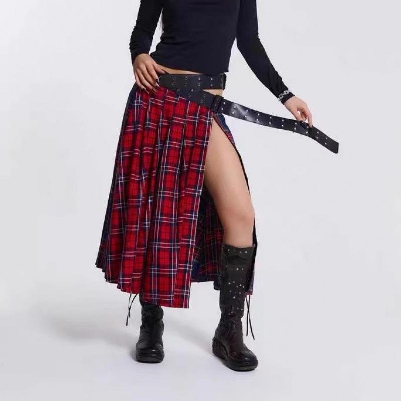 ・カテゴリ: 半身スカート・スタイル: 通勤風・スカート型: A型・スカート丈: ロング・流行要素: タイダイ・カラー展開: 赤・サイズ展開: S、M、L・伸縮性: 無弾