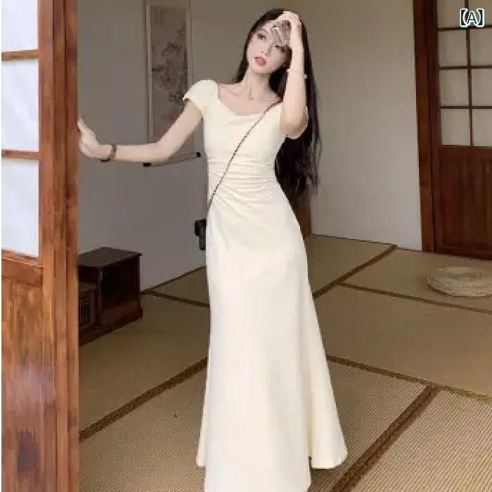 樂天商城 - 韓国 系の 優しい 風は 腰の 魚の 骨を 収めて 尻の 長い スカートの 感を 包みます。