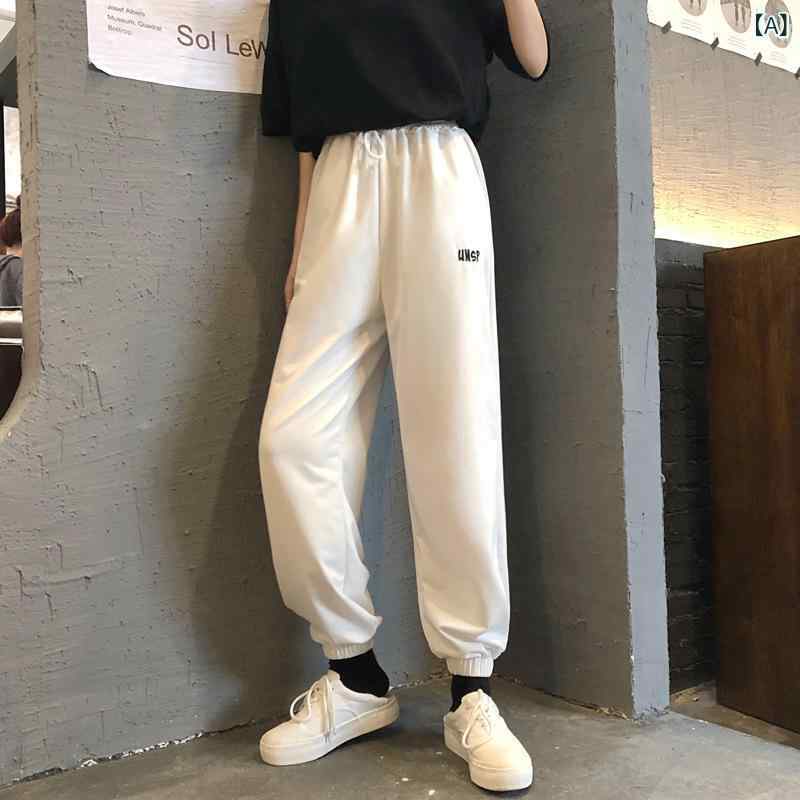 Rakuten - 純 色の 広い 足の カジュアルな ズボンの 女性 2024 春 夏の 韓国 版 ins ファッションの シンプルな デザイン 感が あります。