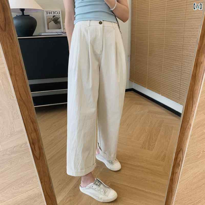 Other - 薄手の 九分 豆腐 ズボンの 女性 ! 2025 夏の 新型 韓国 版は 股を 遮って やせて います。
