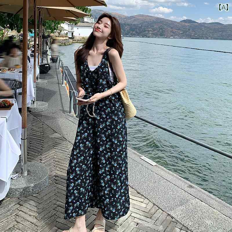 Cropped Pants - 怠惰な 風が 街の 花を 揚げて ズボンの 女性の 夏 2025の 新型の 韓国 版の 腰が 高くて 痩せて いる デザイン 感が あります。