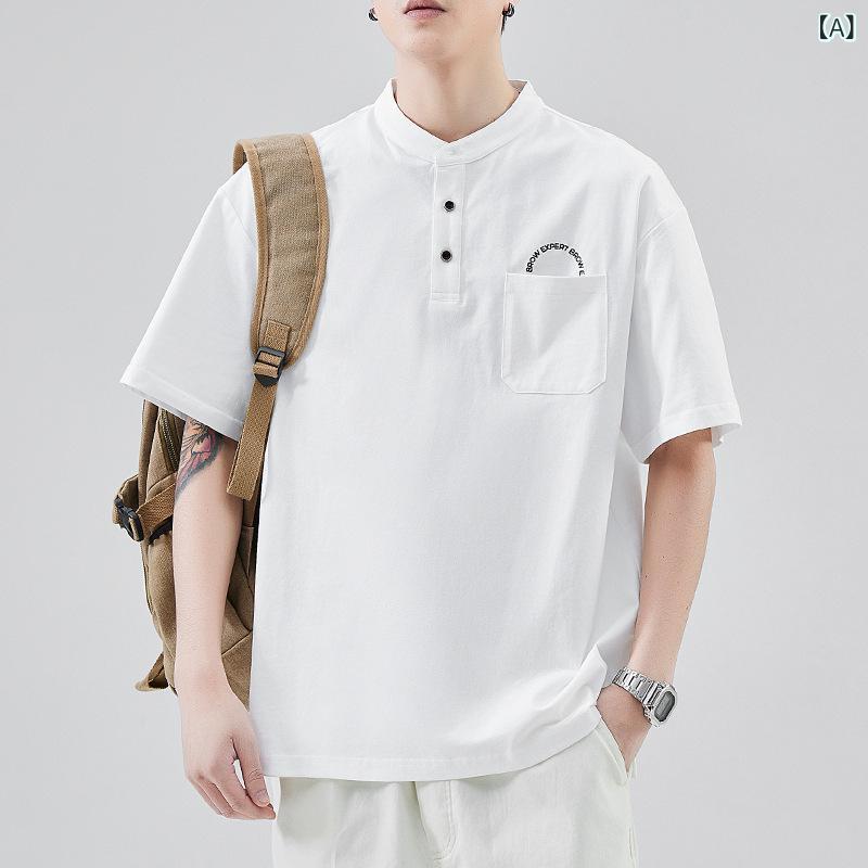 ・カテゴリ: Tシャツ・スタイル: 韓版・主な素材: ポリエステル100%・柄: 無地、プリント・版型: ルーズフィット・袖丈: 短袖・袖型: 落肩袖・ネックライン: クルーネック・カラー展開: 白色、黒色、深灰色・サイズ展開: M、L、XL、2XL